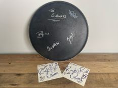 The Subways Signed Drum Head & CD Singles