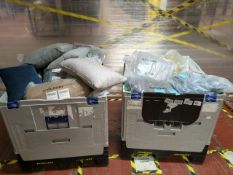 Boxes Assortment Of Scatter Cushions, Covers & Sofa Covers x2