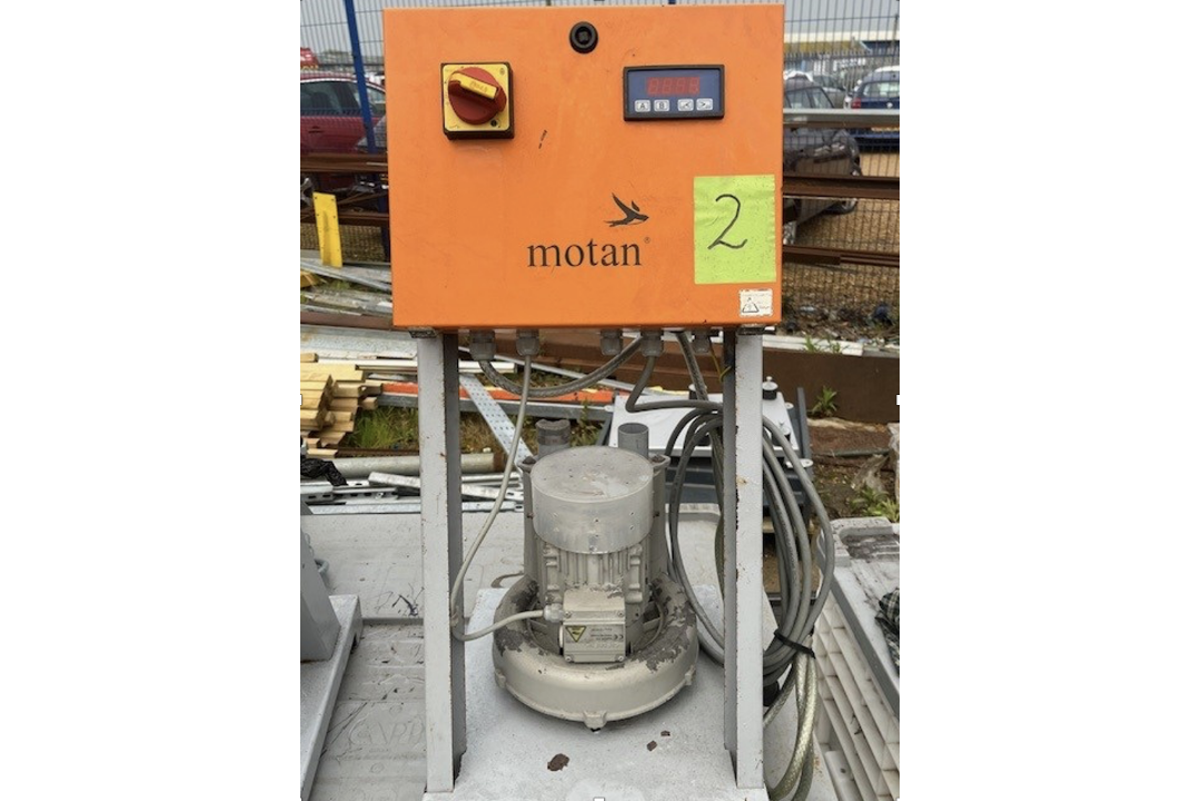 Motan 3 phase vac pump & controller. 0.9kw blower 415v. HLB-GEBLASE