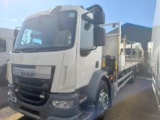 2017 (MX17CVN) DAF LF 220 18T Flatbed Crane / Truck (140,463 km's)