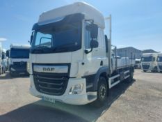2018 (DK18HYO) DAF FAR C340 26t 8M Dropside C/W Moffet Mounting Kit (512,996 km's)
