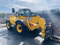 2019 - JCB 540-140 HI VIZ TELEHANDLER (4963 hours, Fork Positioners, Air Con, Camera, 14m Reach)