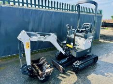 2017 - BOBCAT E10 EXCAVATOR (2599 hours - Quick Hitch & 3 Buckets)
