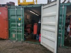 20ft Container Workshop with Bench, Pillar Drill, Vice, and Grinder (3 Phase Supply)
