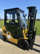2016, CATERPILLAR - 2 Tonne Diesel Forklift (container spec full cab - 9,471 hours)