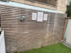 **NOW NO RESERVE** Slatted Trellis Fence Panels x 2