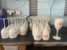 Assorted Plastic Outdoor Glasses From Moet & Chandon , Pimms