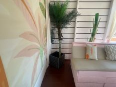 2 x Planters With Artificial Trees