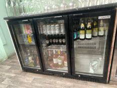 **NOW NO RESERVE** Empire Triple Back Bar Cooler