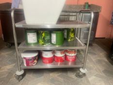 3 Tier Vogue Stainless Steel Catering Trolley