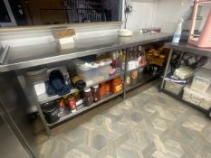 Stainless Steel Kitchen Preparation Unit With Shelves