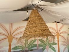 **NOW NO RESERVE** Straw Cone Lampshade