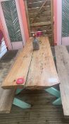 **NOW NO RESERVE** Table and Benches