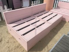 Pair Of Large Wooden Garden Chairs