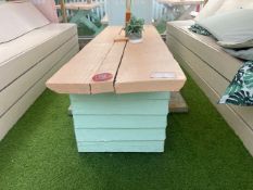 Pair Wooden Box Benches