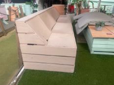 **NOW NO RESERVE** Outdoor Wooden Sofa