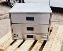 Lincat Hot Holder Cabinet Double Drawer