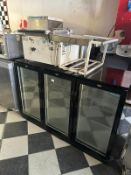 Polar 3 Door Undercounter Display Fridge
