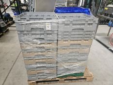 Pallet Of Sectional Glass Wash Trays & Tote Boxes