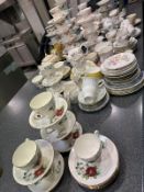 Various Non Complete Tea Sets With Some Bone China