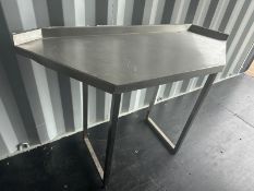Stainless Steel Corner Shaped Table