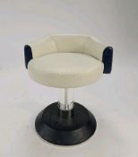 Ben Whistler Ostrich Leather Stools Designed by Robert Angell for The Berkeley Blue Bar x2