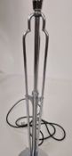 Pair Of Chrome Table Lamps
