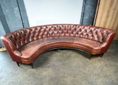 Leather Crescent Sofa From Marcus Wareing Restaurant