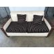 David Linley Cream Leather Back Sofa - Image 4 of 11