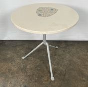 Natural Stone Circular Side Table
