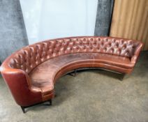 Leather Crescent Sofa From Marcus Wareing Restaurant