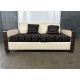 David Linley Cream Leather Back Sofa - Image 1 of 11