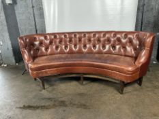 Leather Crescent Sofa From Marcus Wareing Restaurant
