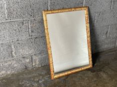 Gold & Red Framed Mirror