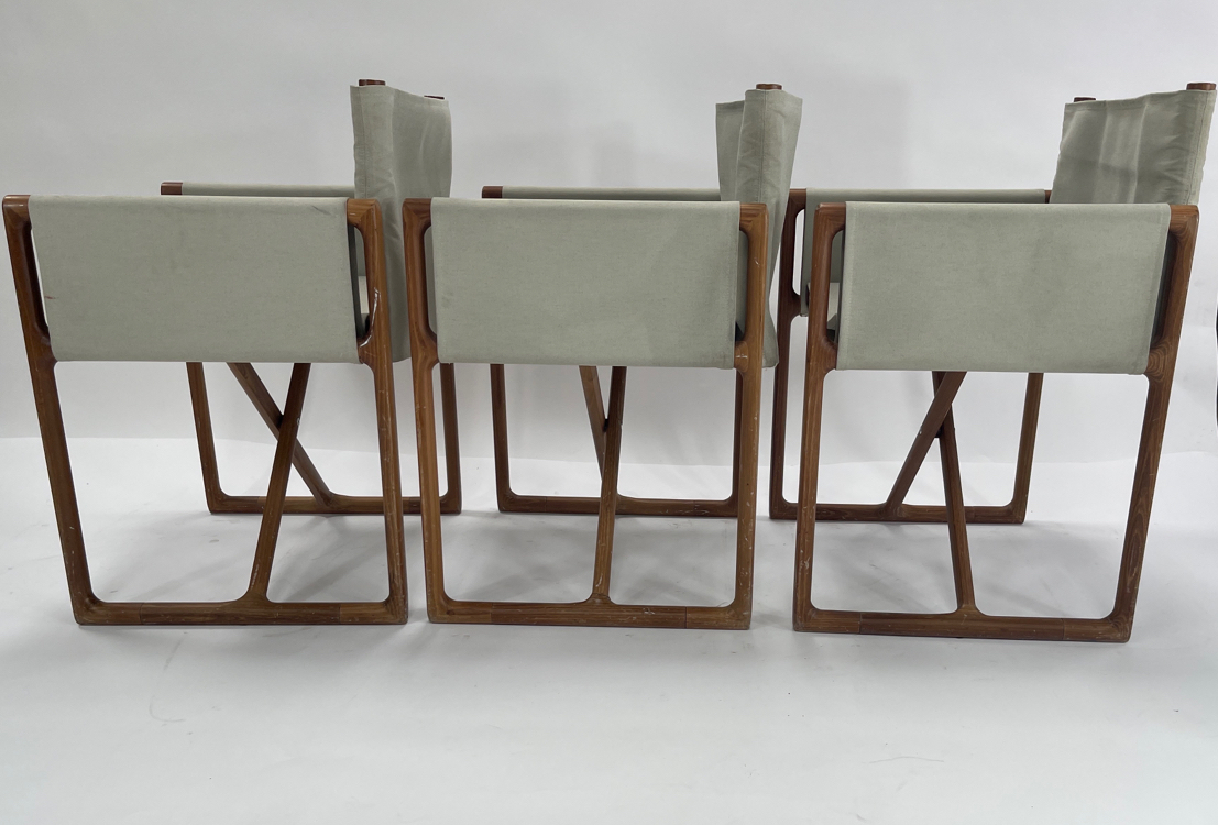 Trio of Paola Lenti, PORTOFINO, Folding Garden Chairs with Armrests, Designer Vincent Van Duysen, Co - Image 3 of 6