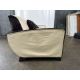 David Linley Cream Leather Back Sofa - Image 8 of 11
