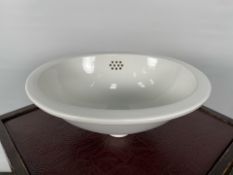 Waterworks Manchester Undermount Oval Vitreous China Lavatory Sink x 3
