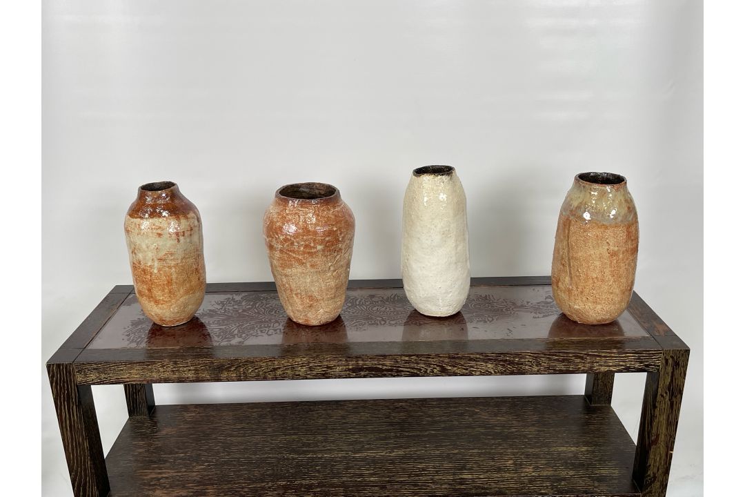 Brand New Set Of 4 John Wigmore Gourd Vases - Image 1 of 13