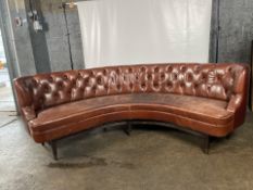 Leather Crescent Sofa From Marcus Wareing Restaurant