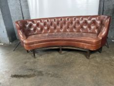 Leather Crescent Sofa From Marcus Wareing Restaurant