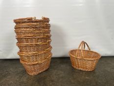 8x Wicker Baskets