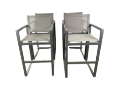 Set of 4 Outdoor Bar Stools