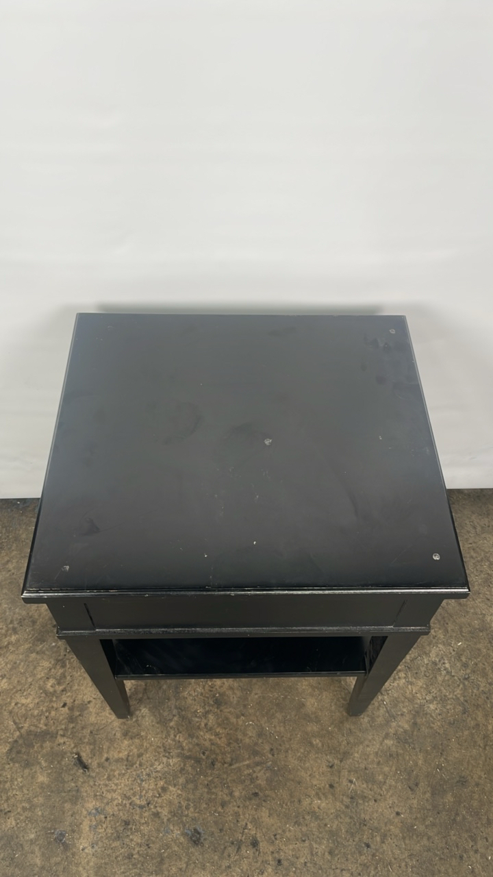 Trouvailles Hand Crafted Oriental Side Table with Drawer - Image 5 of 9