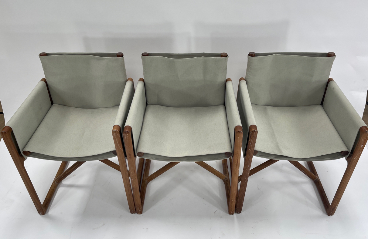 Trio of Paola Lenti, PORTOFINO, Folding Garden Chairs with Armrests, Designer Vincent Van Duysen, Co - Image 5 of 6