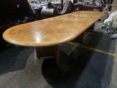 Polished Oval Conference Table