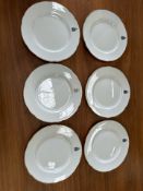 Claridges Branded Dinner Plates x6