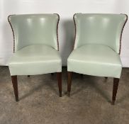 A Pair of Whistler Leather Dining Chairs Commissioned by Robert Angell Design International