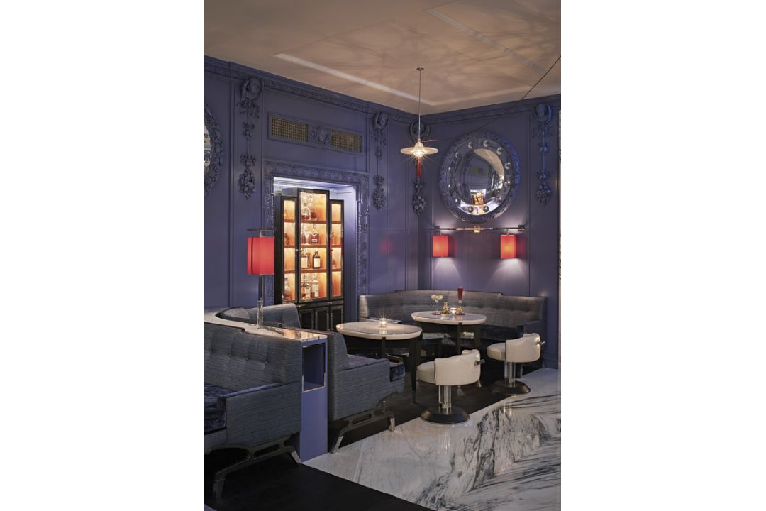 Ben Whistler Ostrich Leather Stools Designed by Robert Angell for The Berkeley Blue Bar x2 - Image 4 of 4