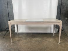 Contemporary Writing Table with Glass Insert and Drawer Designed for The Berkeley