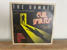 The Damned Evil Spirits Autographed Album By The Damned